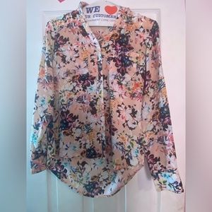 Express Portofino Floral Print Shirt